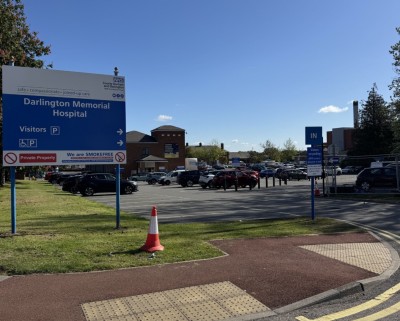 External photo of DMH hospital and car park