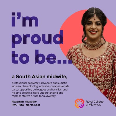 Image shows woman in traditional south asian dress smiling